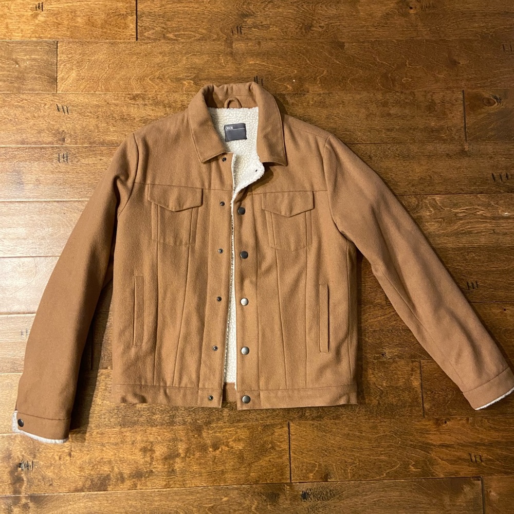ASOS Tan Jacket with Button Closure - image 1